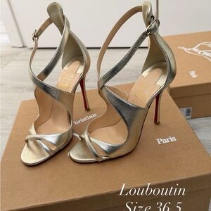 Christian Louboutin Metallic Gold Heels